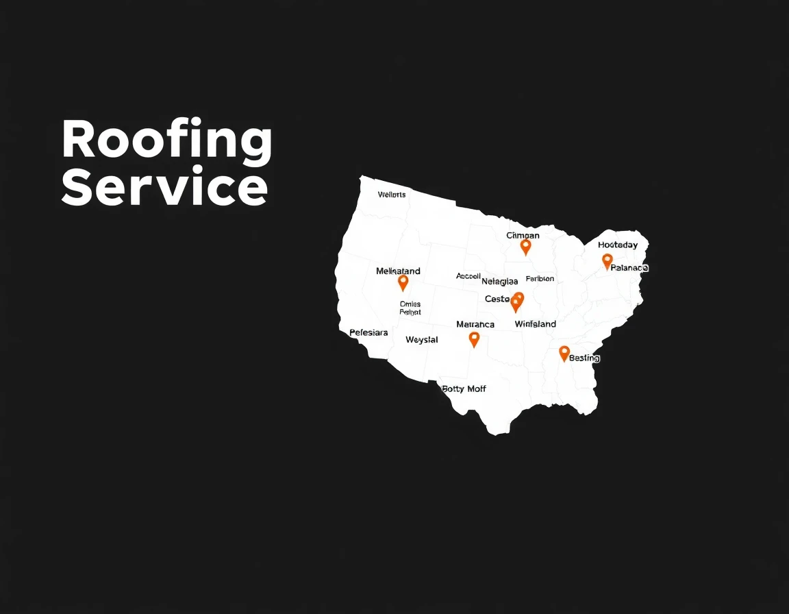 Roofing Service Areas Map