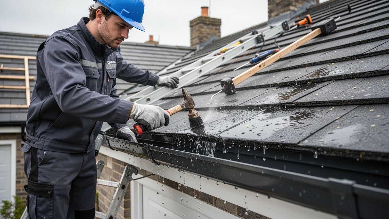 New Rain Gutter Installation
