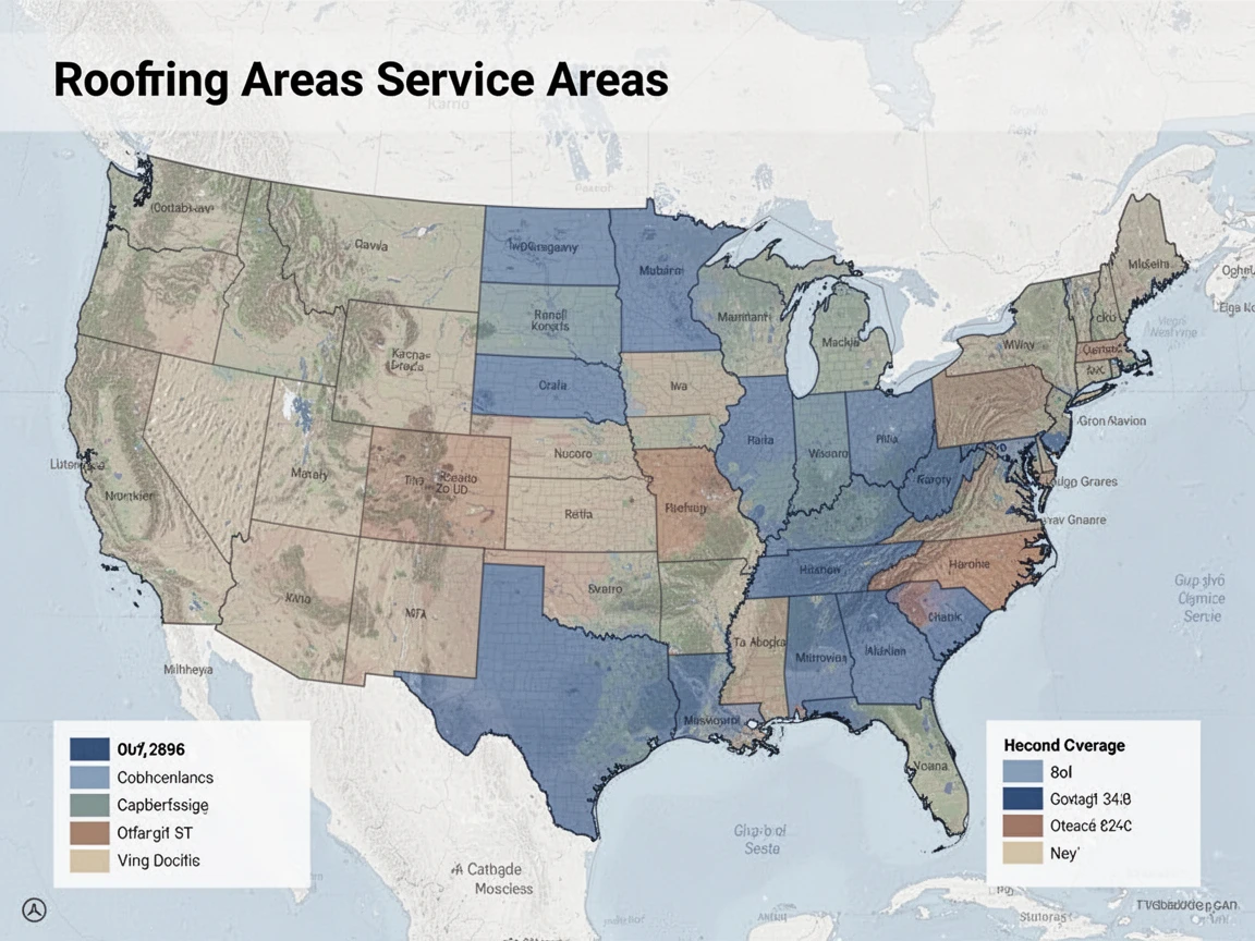Roofing Service Areas Map