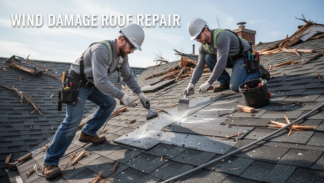 Wind Damage Roof Repair