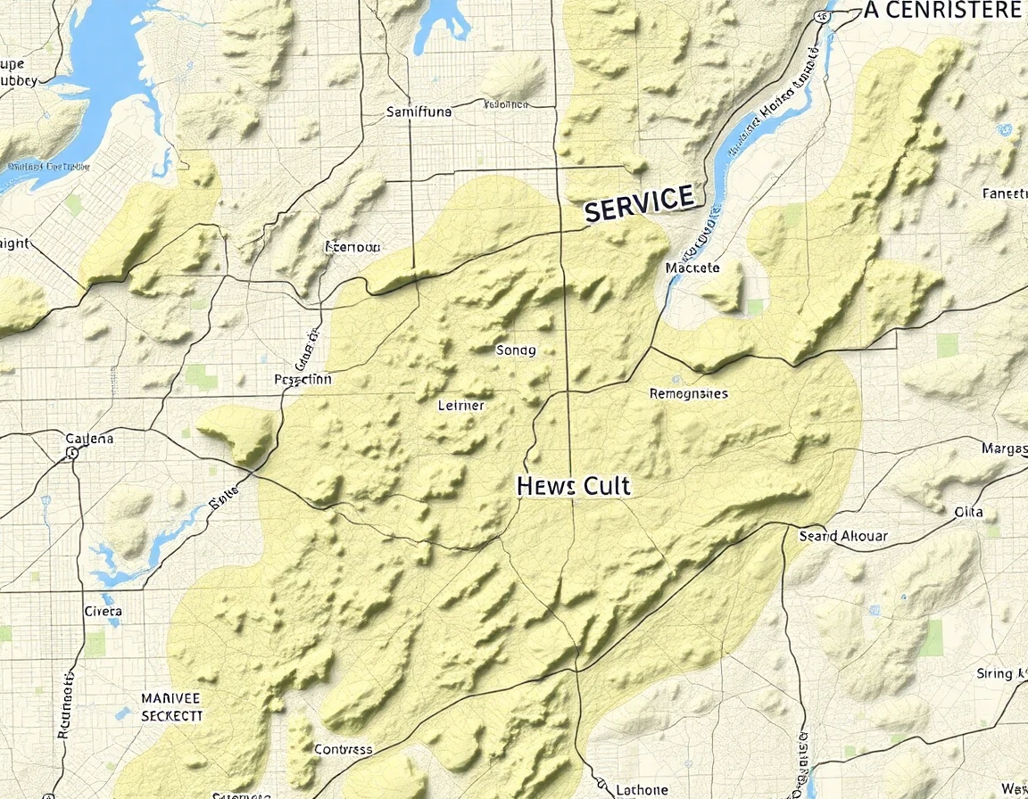 Pest Control Service Areas Map of Texas