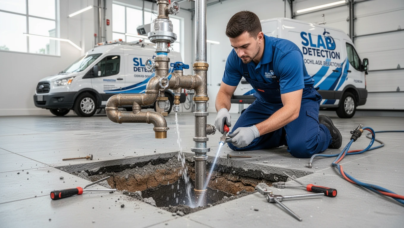 Slab Leak Detection