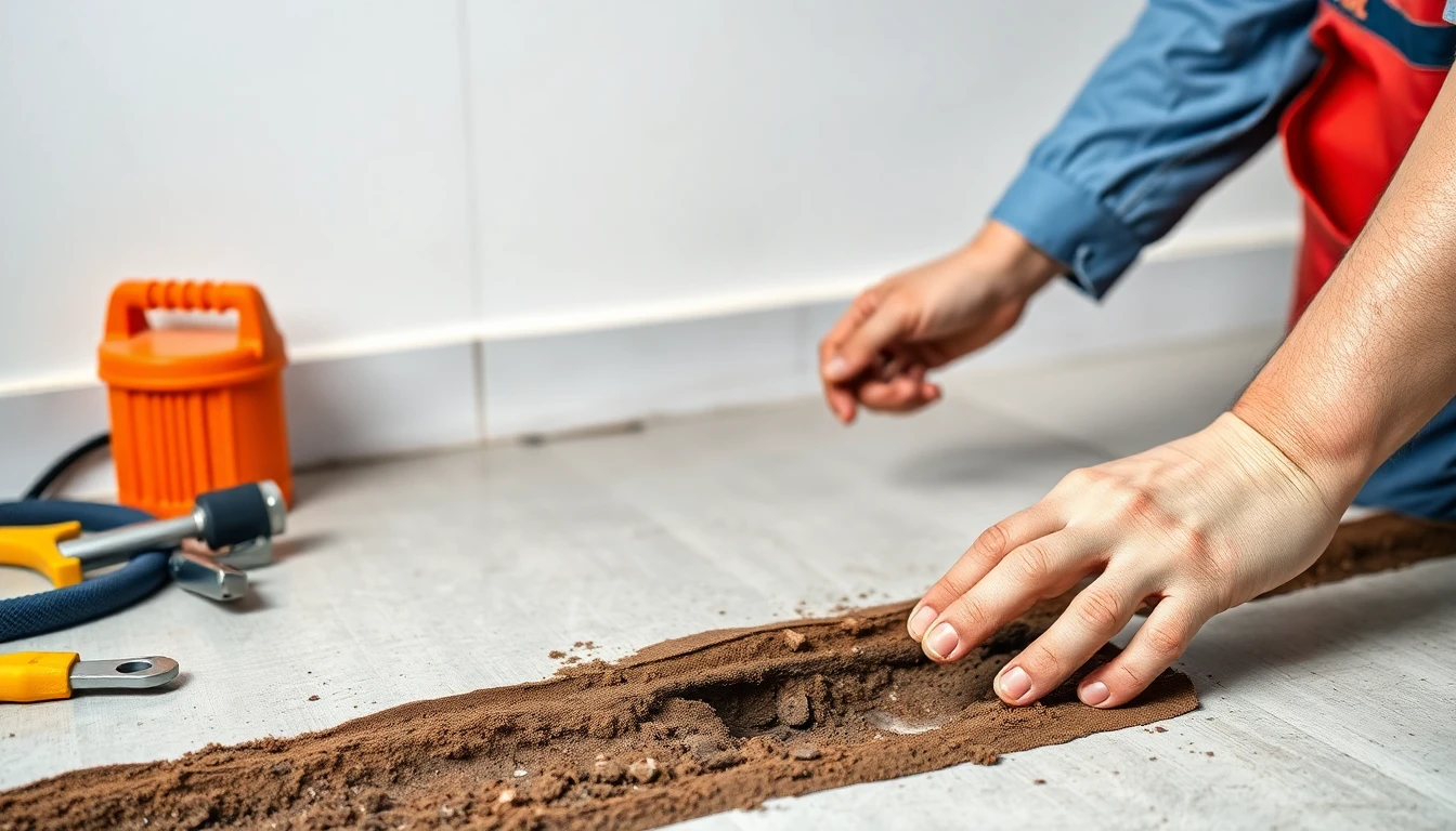Slab leak repair