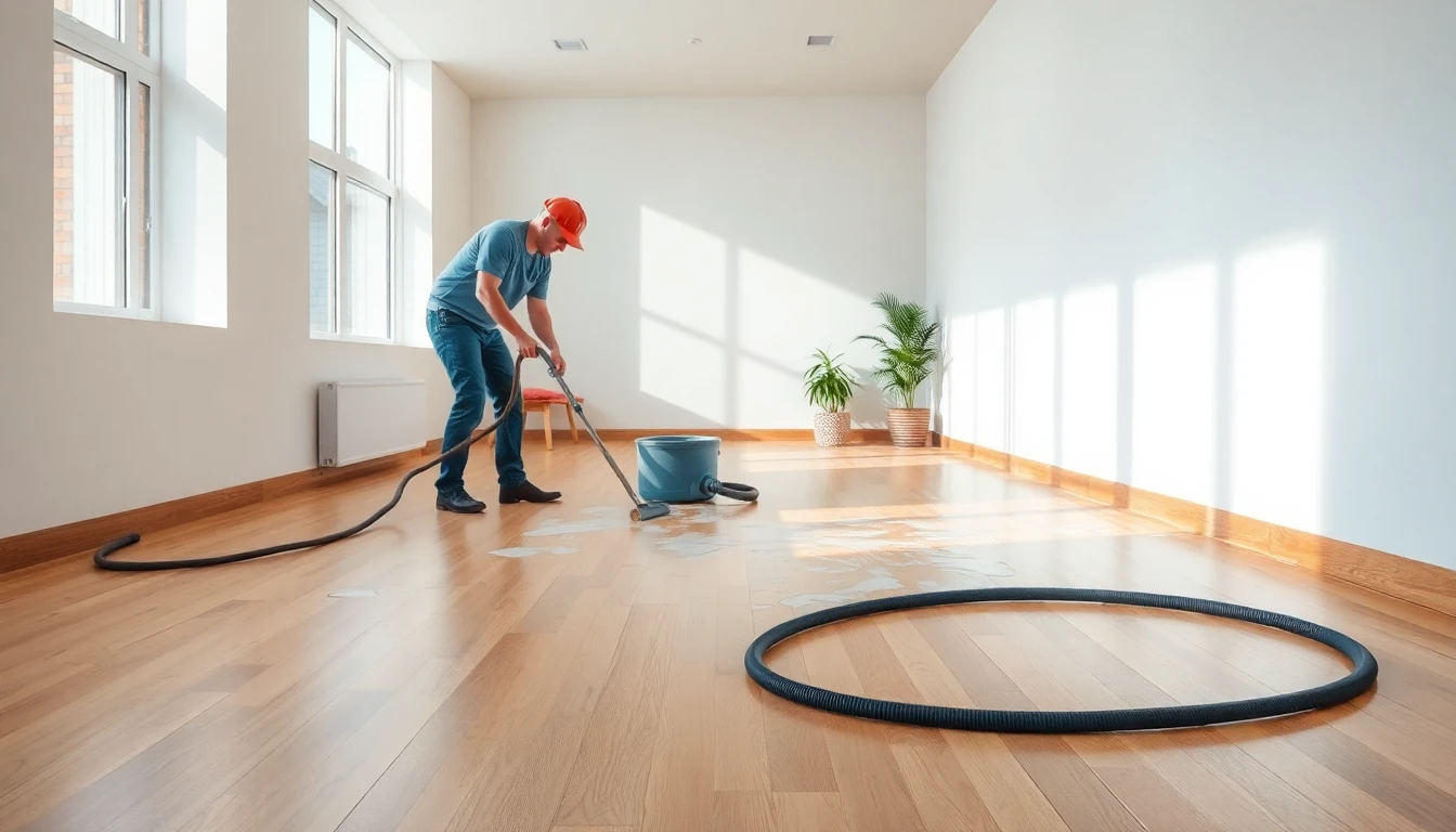 Hardwood Floor Drying