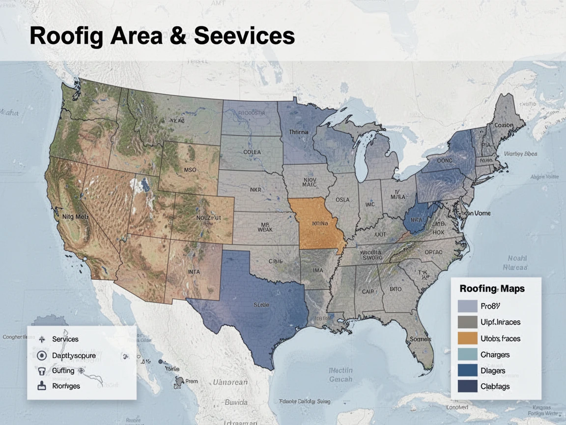 Roofing Service Areas Map