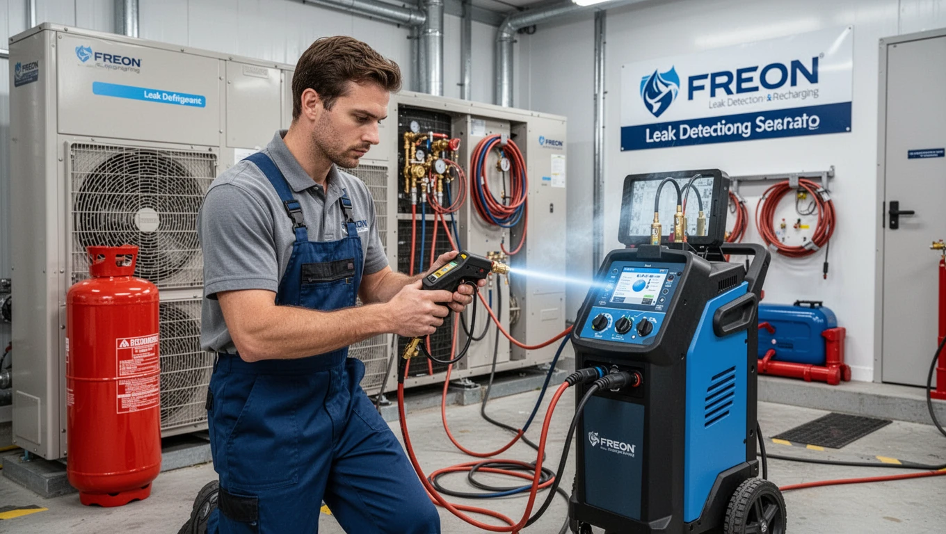 Freon/Refrigerant Leak Detection & Recharging