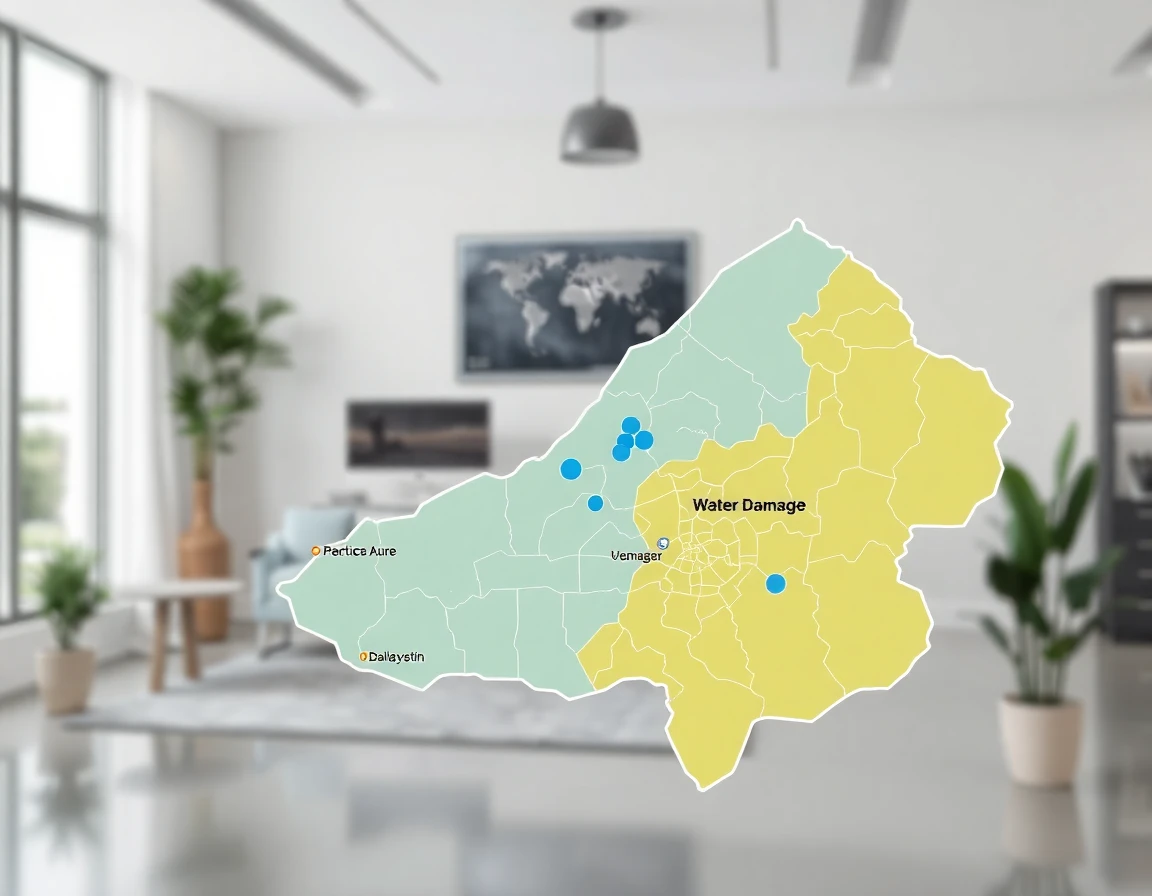 Water Damage Service Areas Map