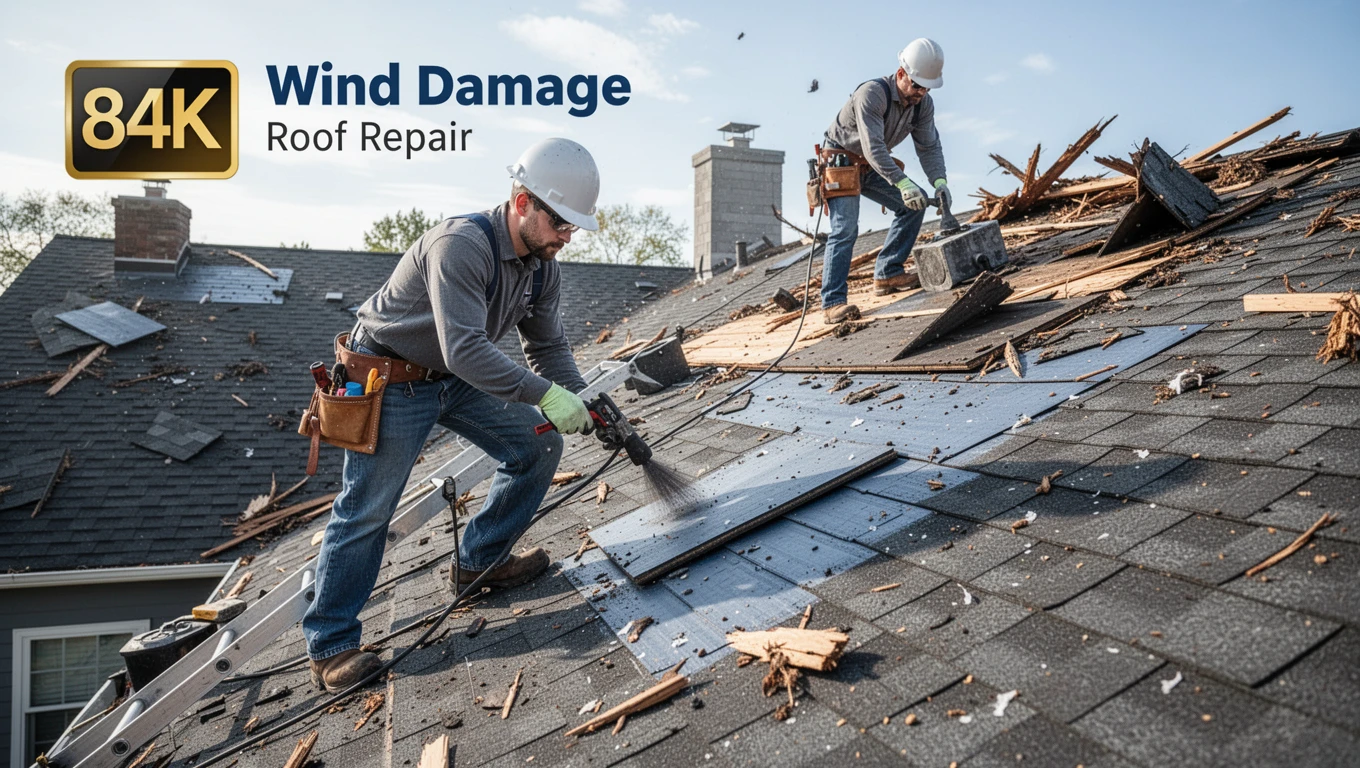 Wind Damage Roof Repair