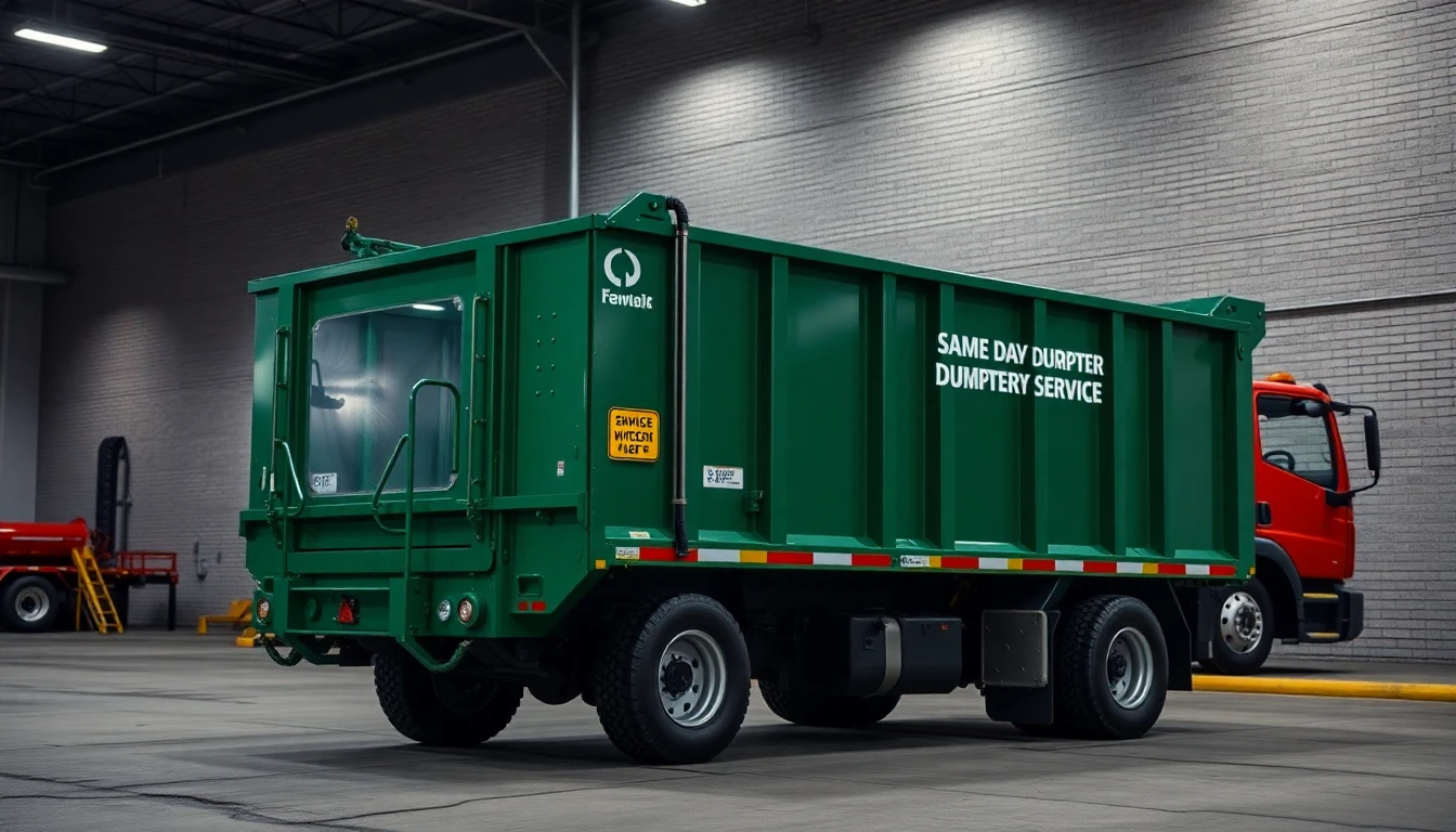 Same-Day Dumpster Delivery
