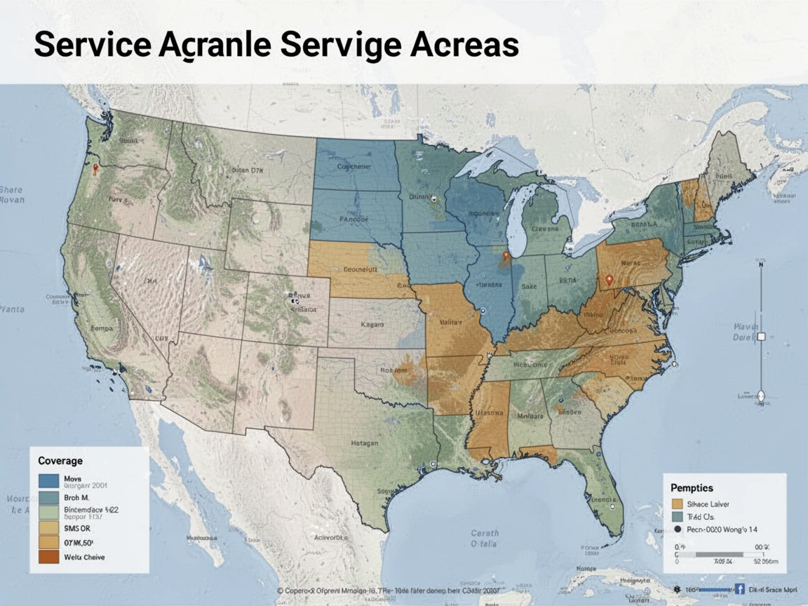 Hvac Service Areas Map