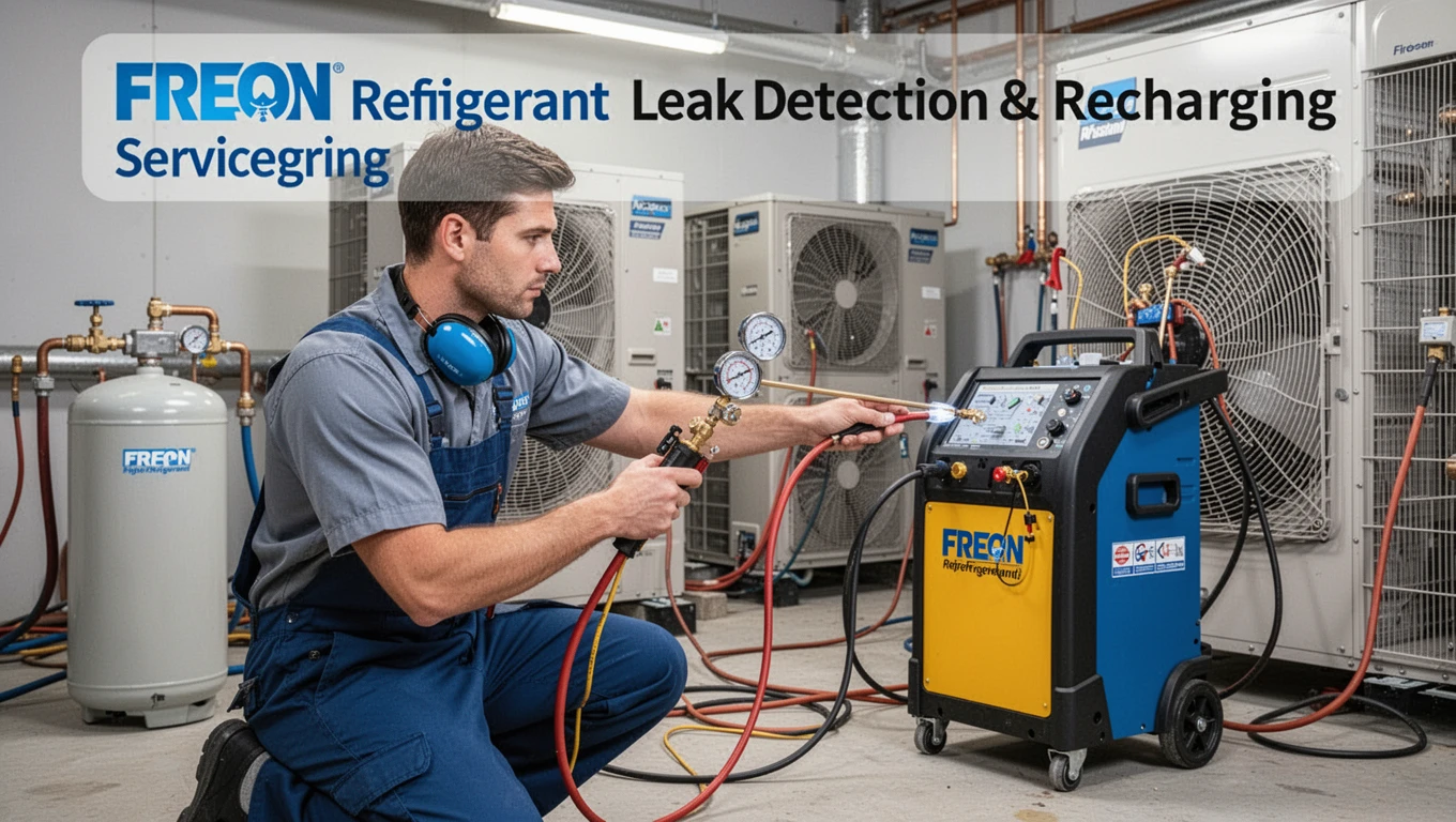 Freon/Refrigerant Leak Detection & Recharging