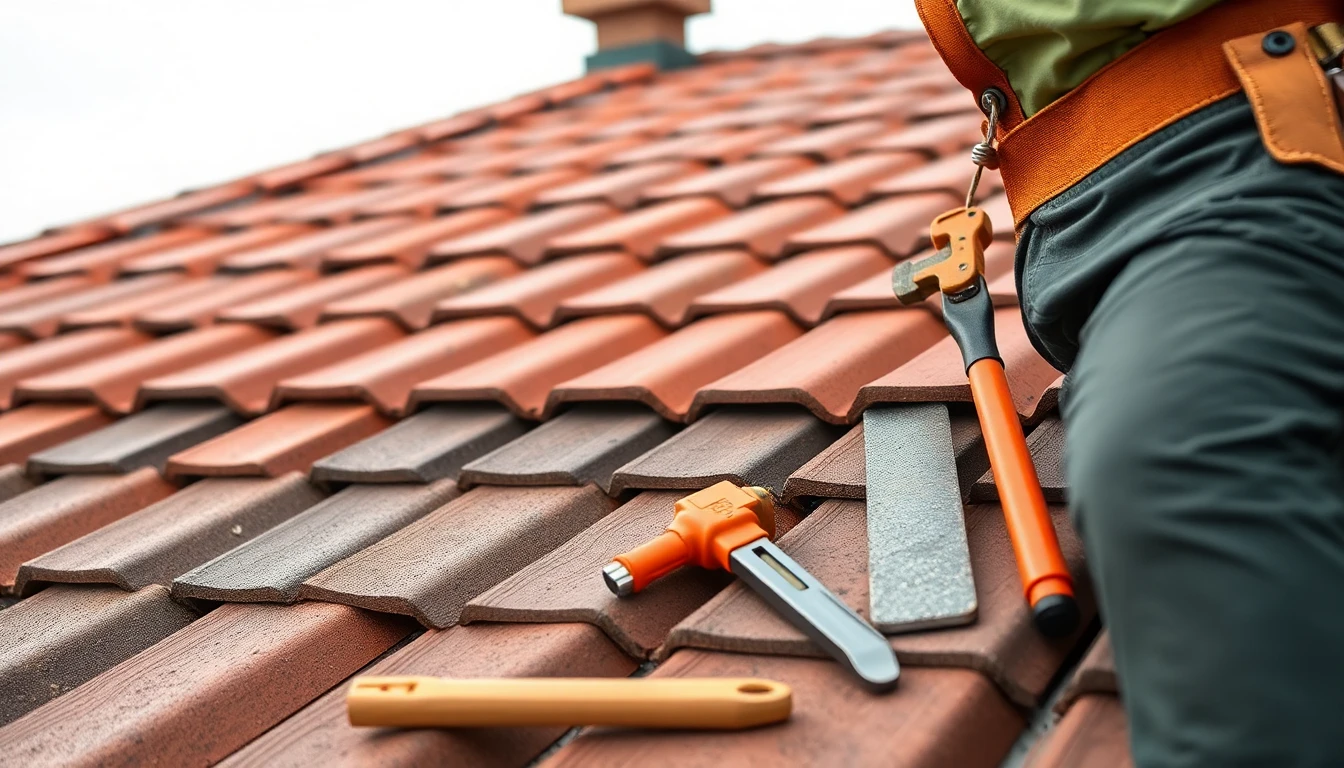 Tile roofing
