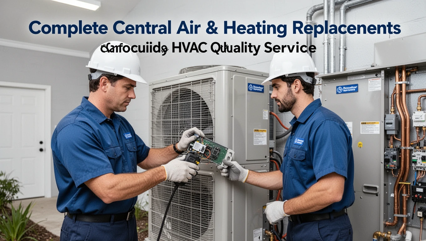 Complete Central Air & Heating Replacements