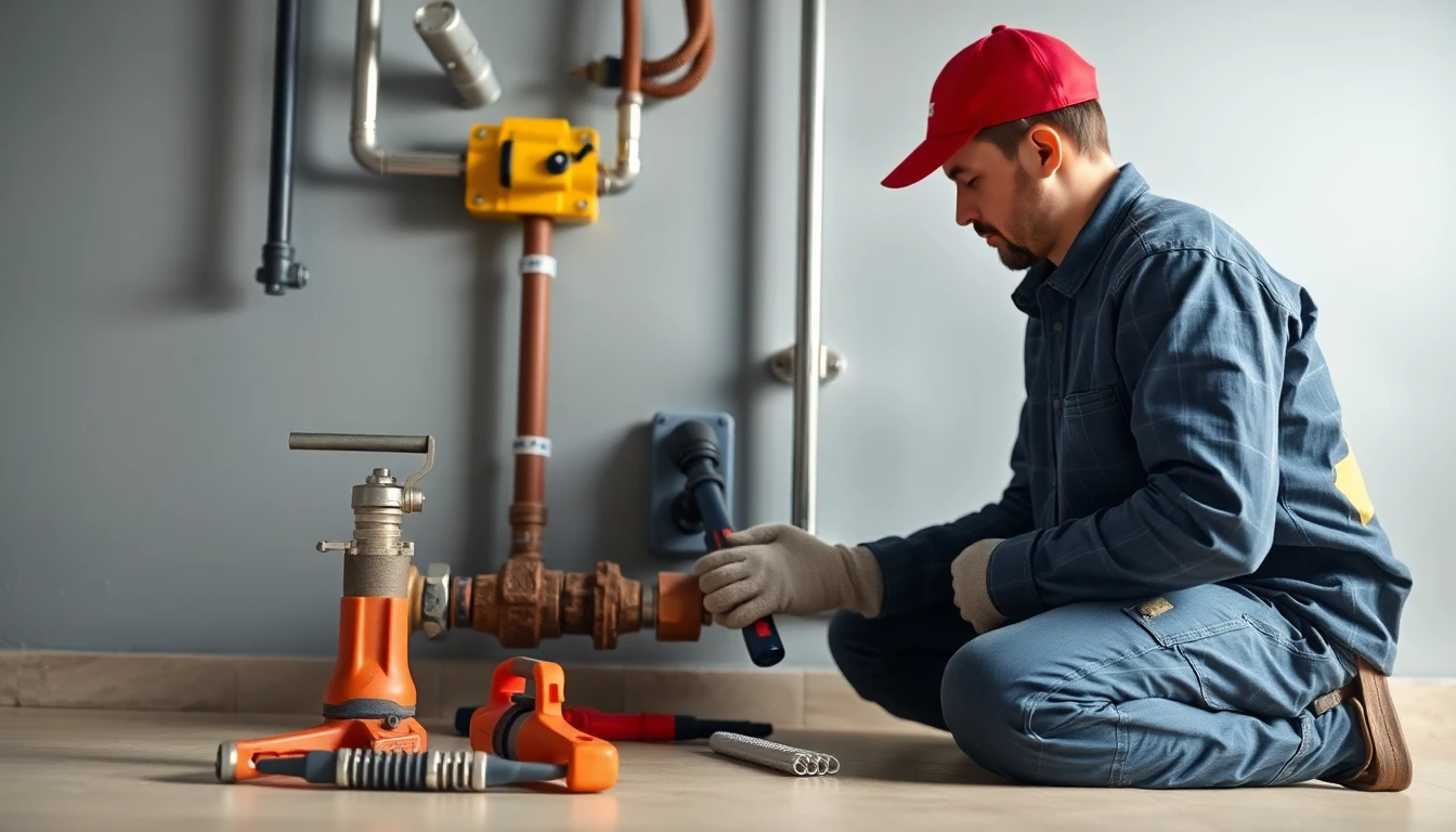 Gas line repair