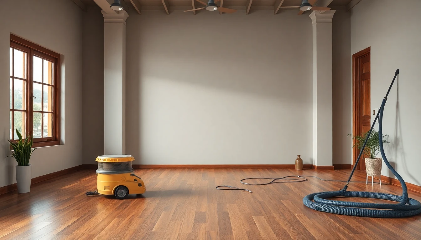 Hardwood Floor Drying