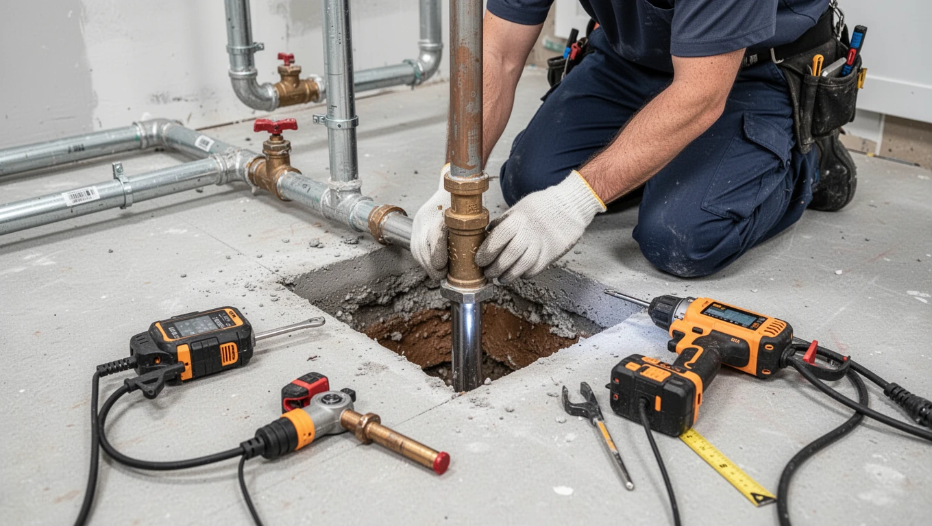 Slab Leak Detection