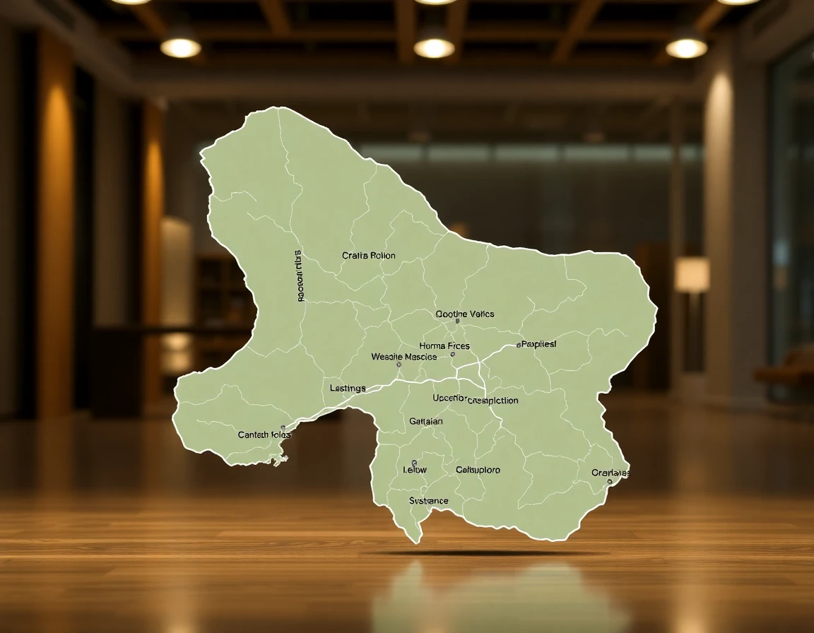 Roofing Service Areas Map