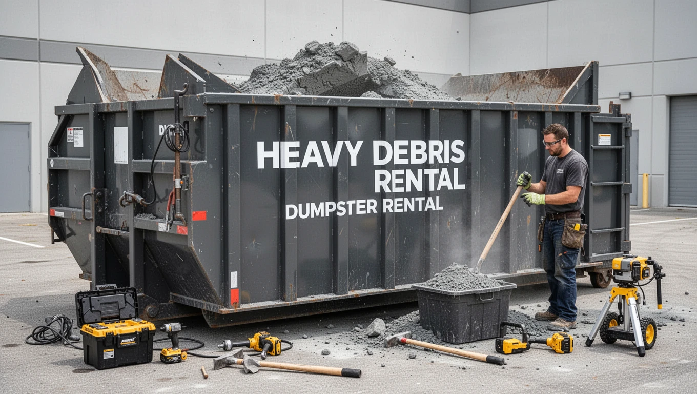 Heavy Debris Dumpster Rental