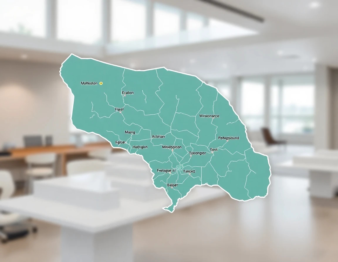 Roofing Service Areas Map