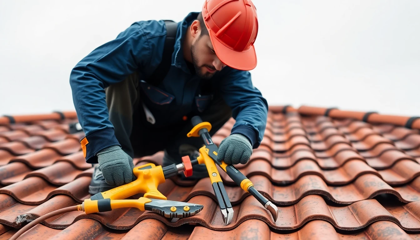 Tile roofing
