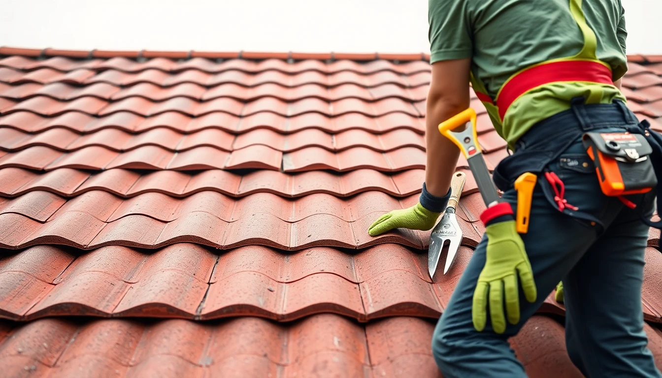 Tile roofing