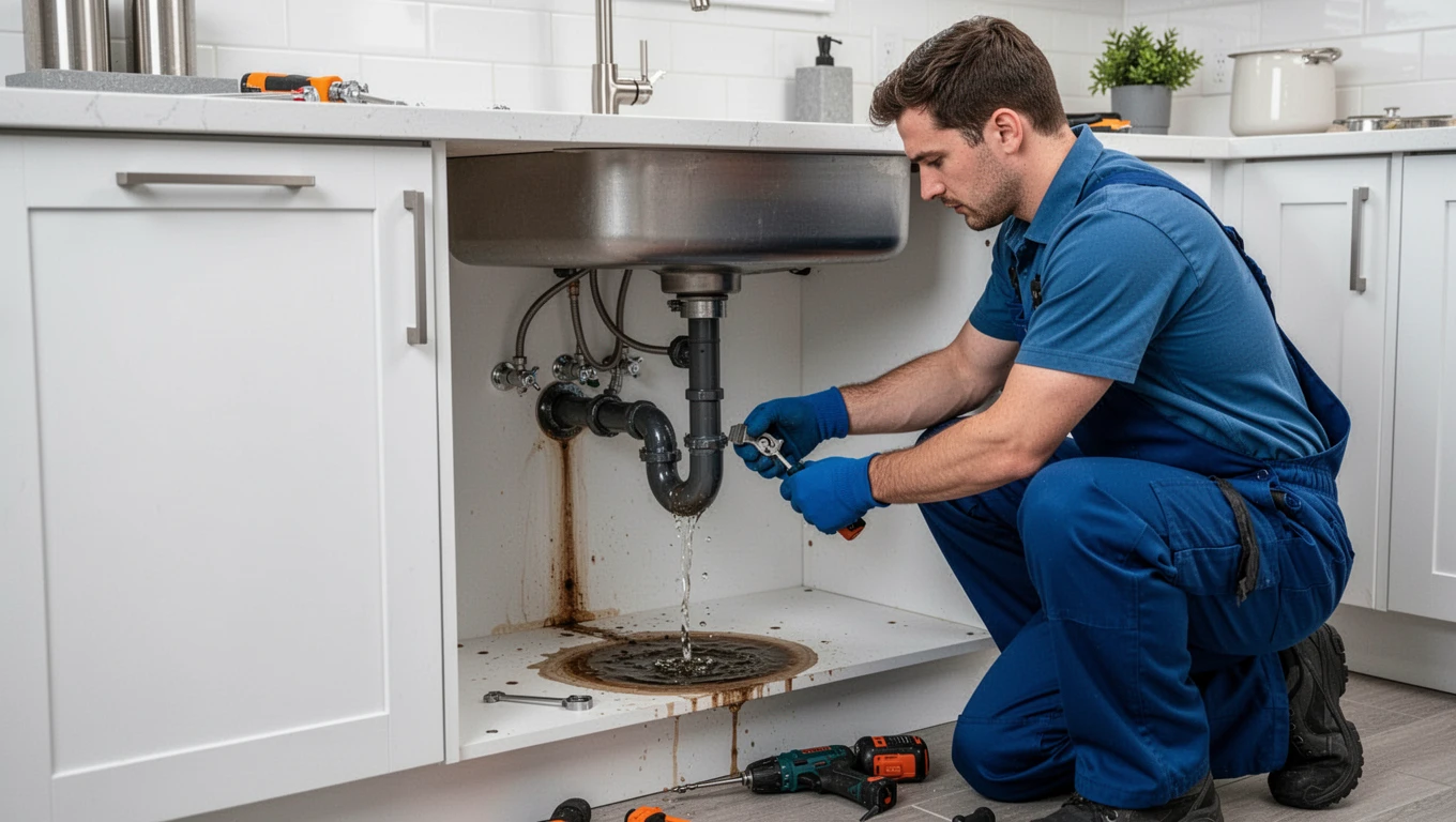 Leak Under Kitchen Sink Repair