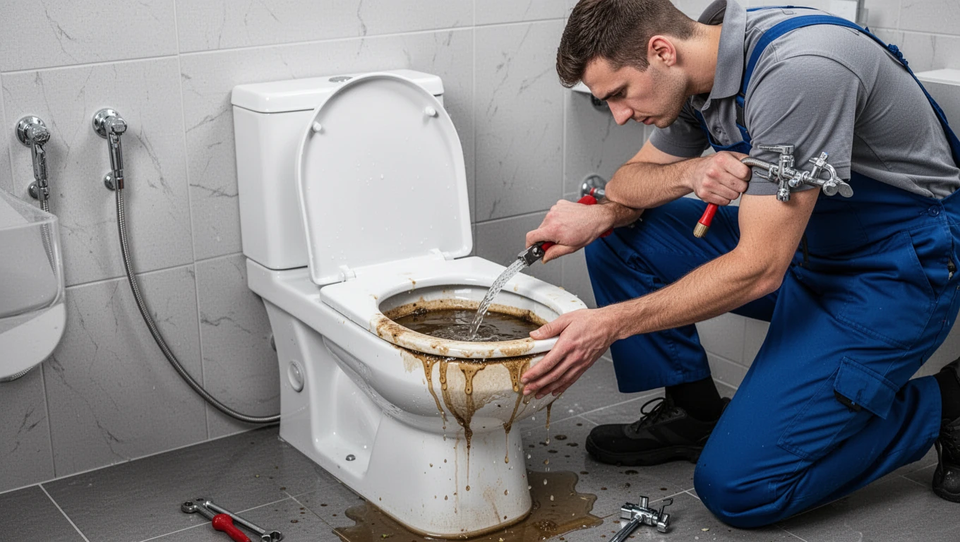 Clogged Toilet Repair