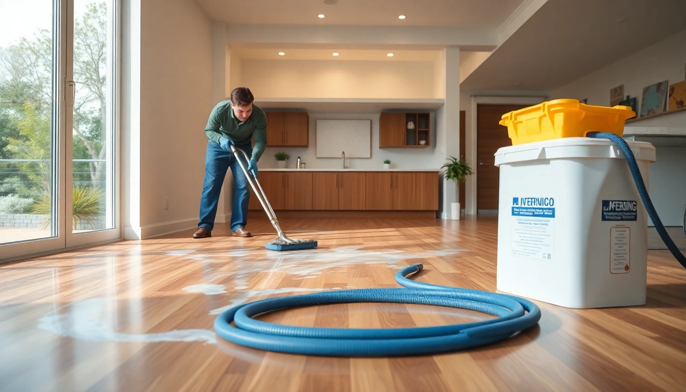 Hardwood Floor Drying