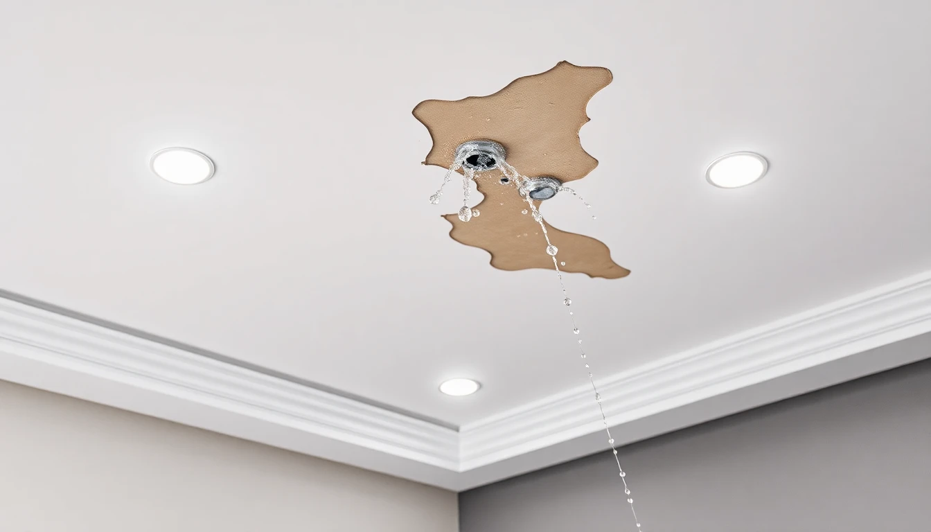 Ceiling Water Damage Repair