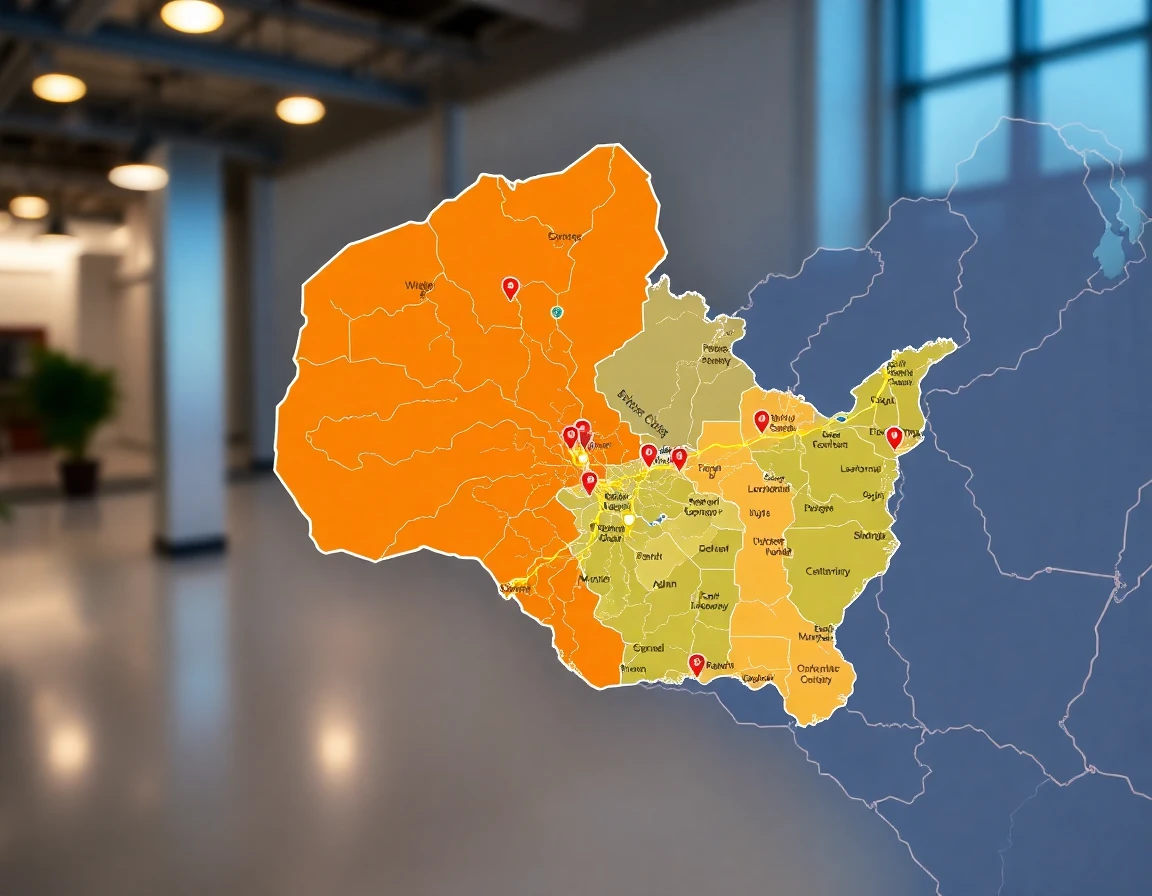 Electrical Service Areas Map