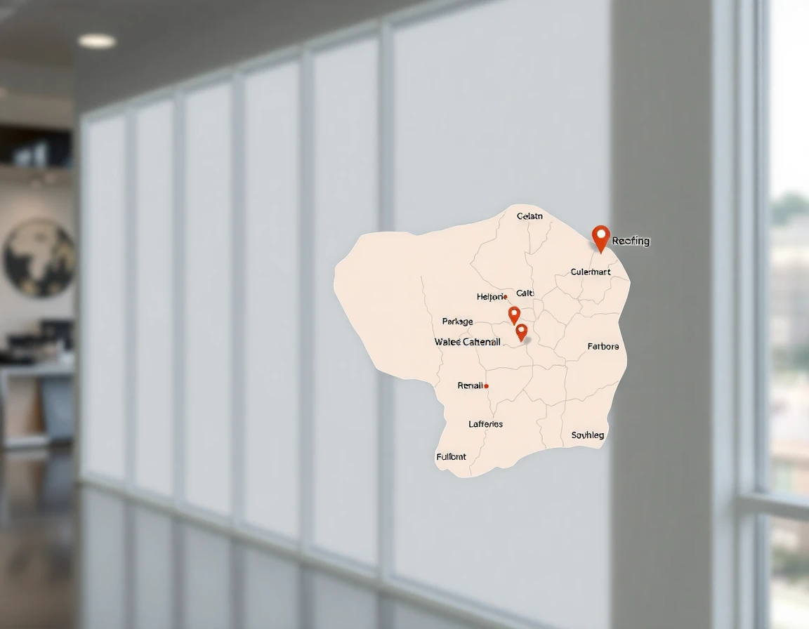 Roofing Service Areas Map