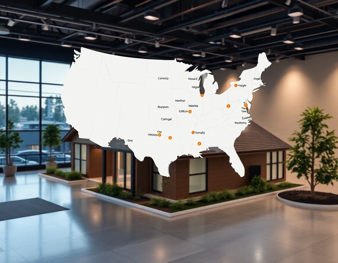 Roofing Service Areas Map