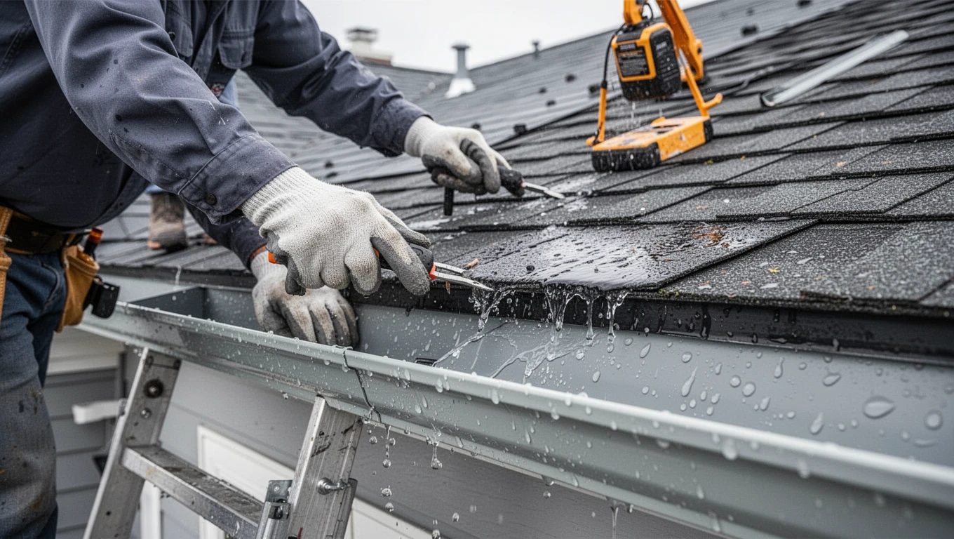 New Rain Gutter Installation
