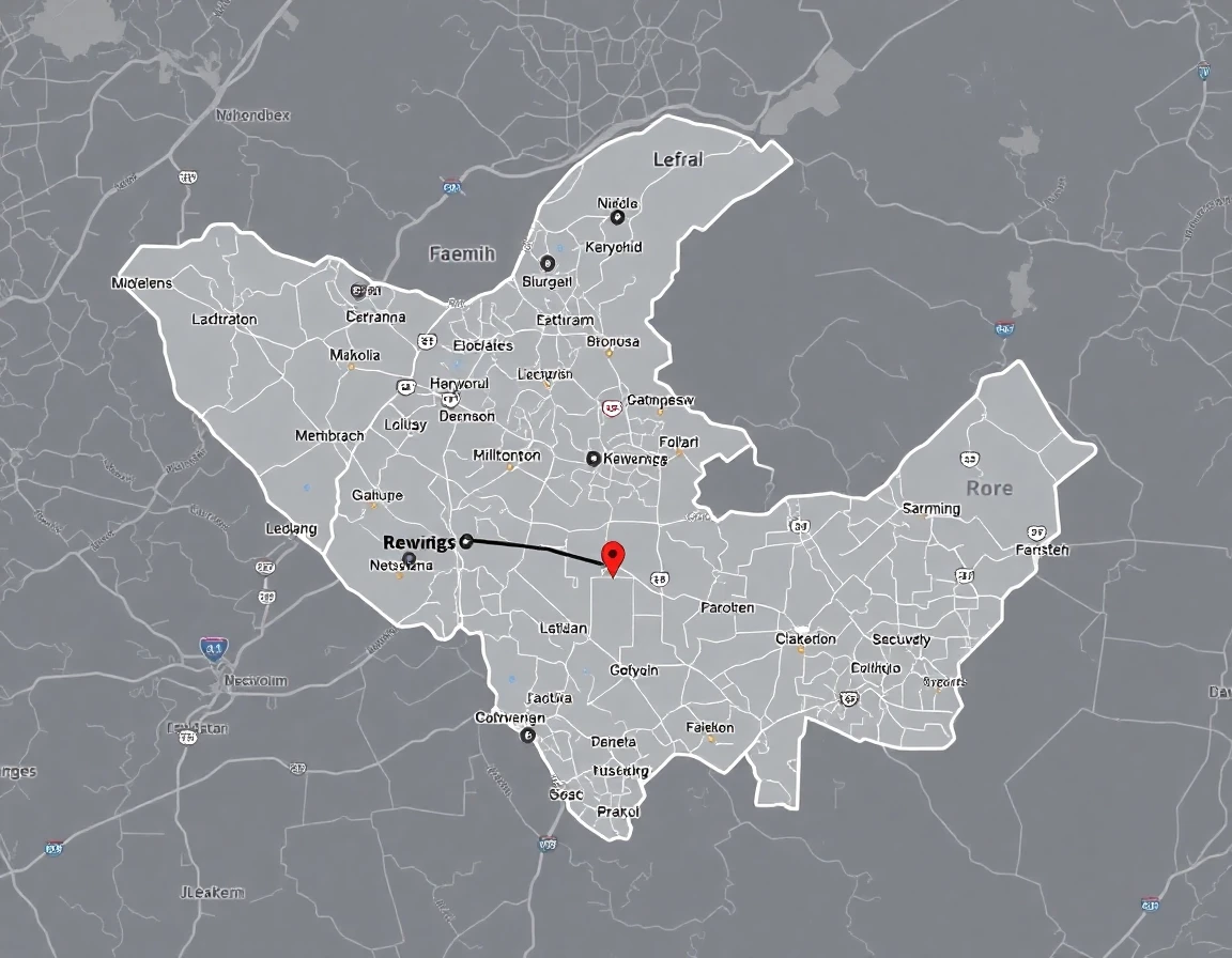 Roofing Service Areas Map