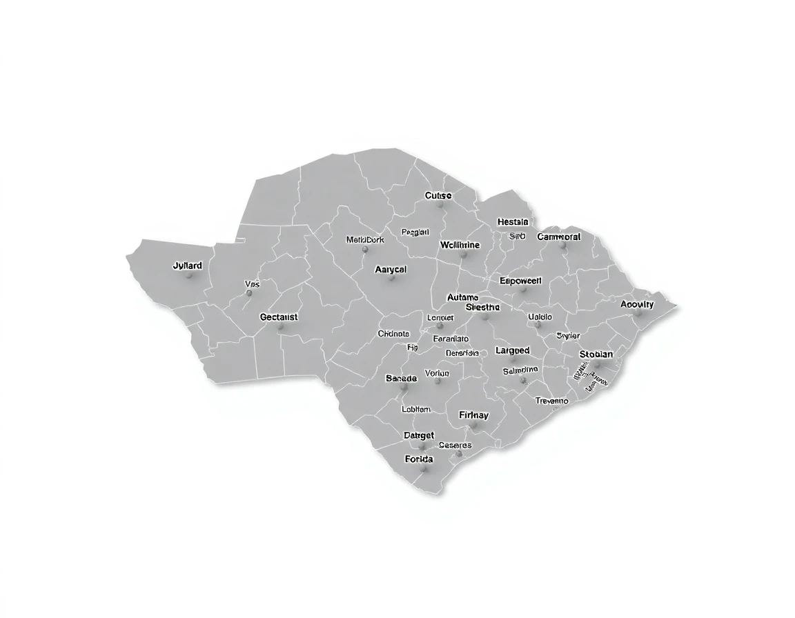 Roofing Service Areas Map