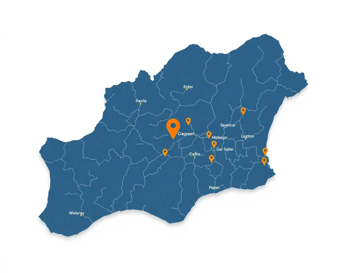 Roofing Service Areas Map