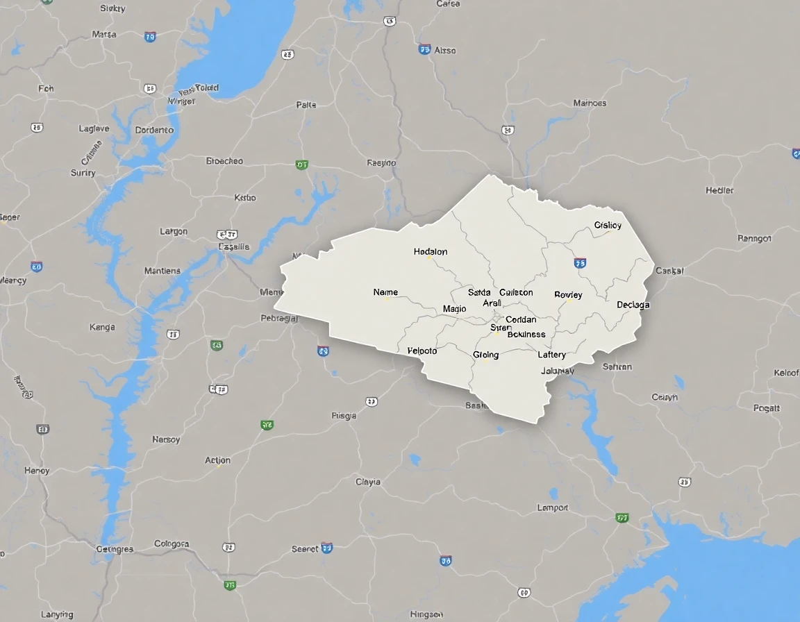 Roofing Service Areas Map