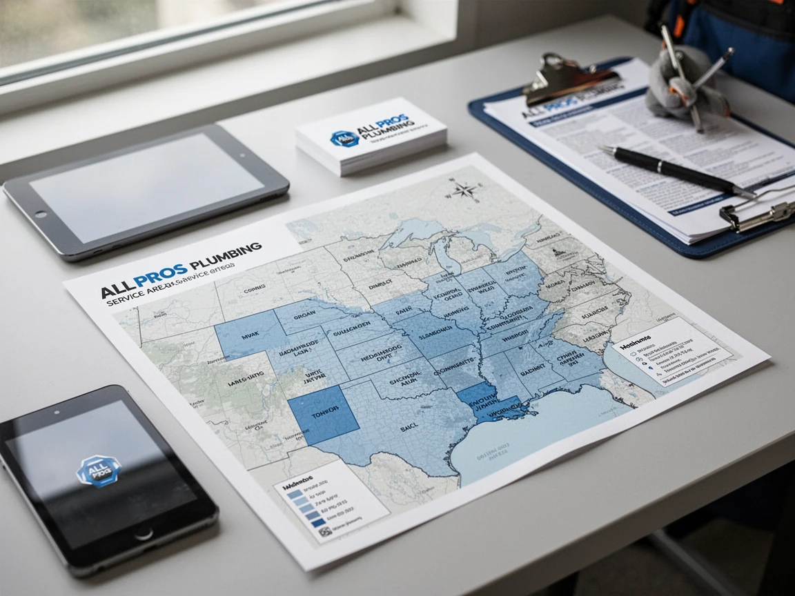 Plumbing Service Areas Map