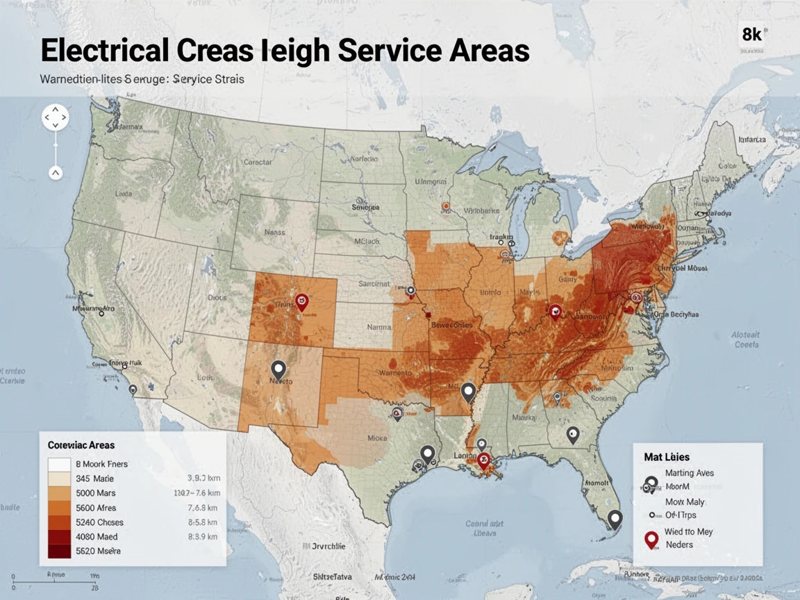 Electrical Service Areas Map