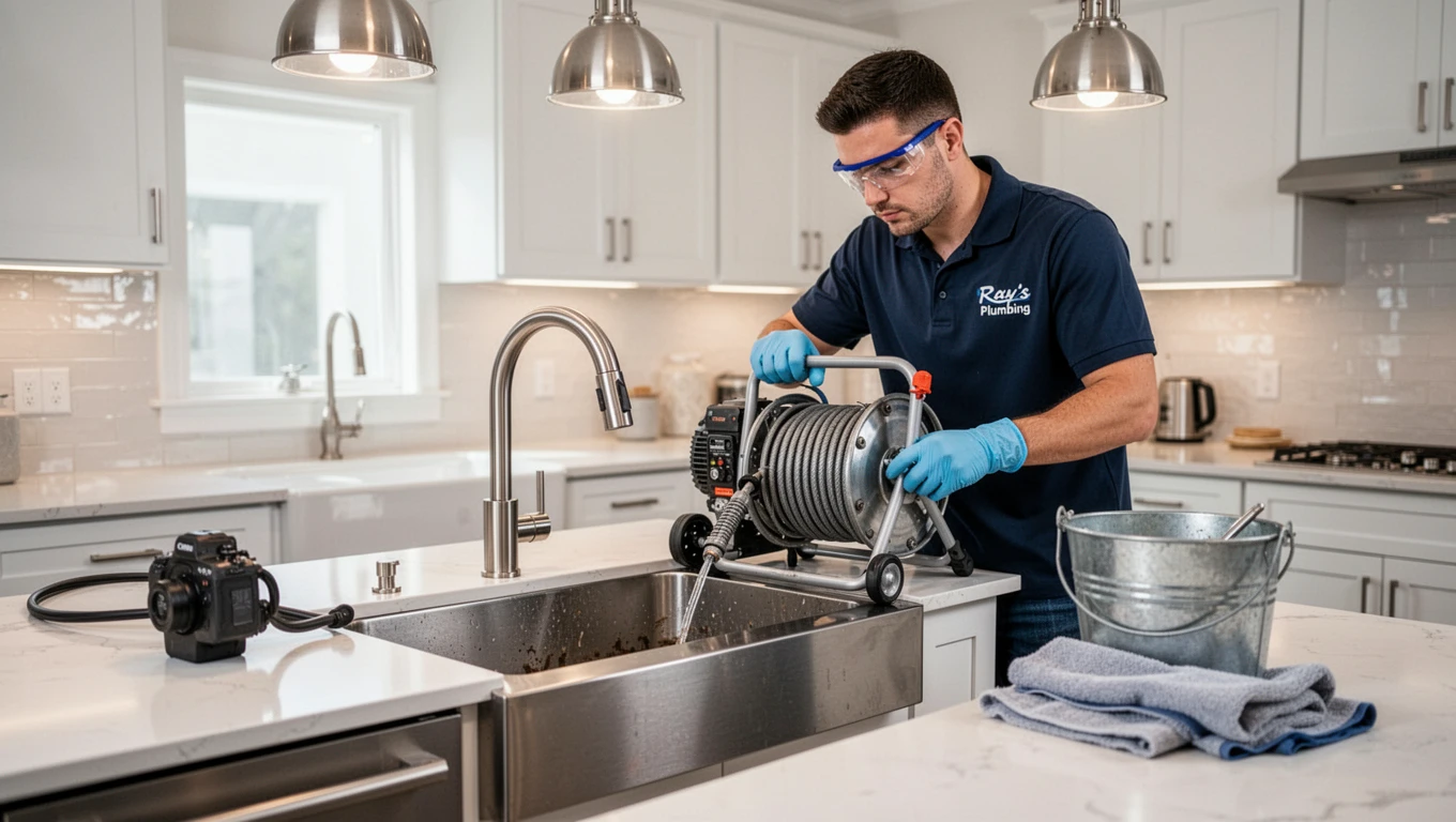 Clogged Kitchen Sink & Drain Clearing
