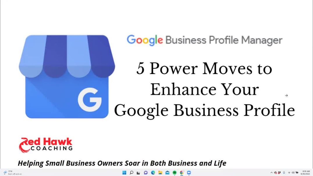 5 Power Moves to Enhance Your Google Business Profile with Small Business Coach Jeremy Williams