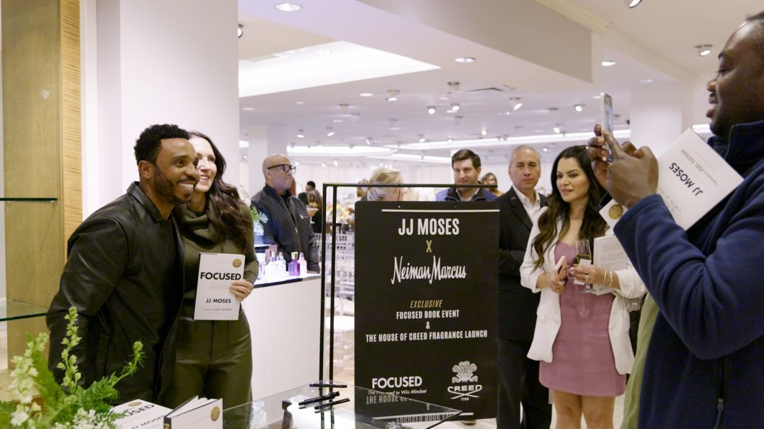 ⁣JJ Moses, Neiman Marcus, The House of Creed FOCUSED Book Signing Event