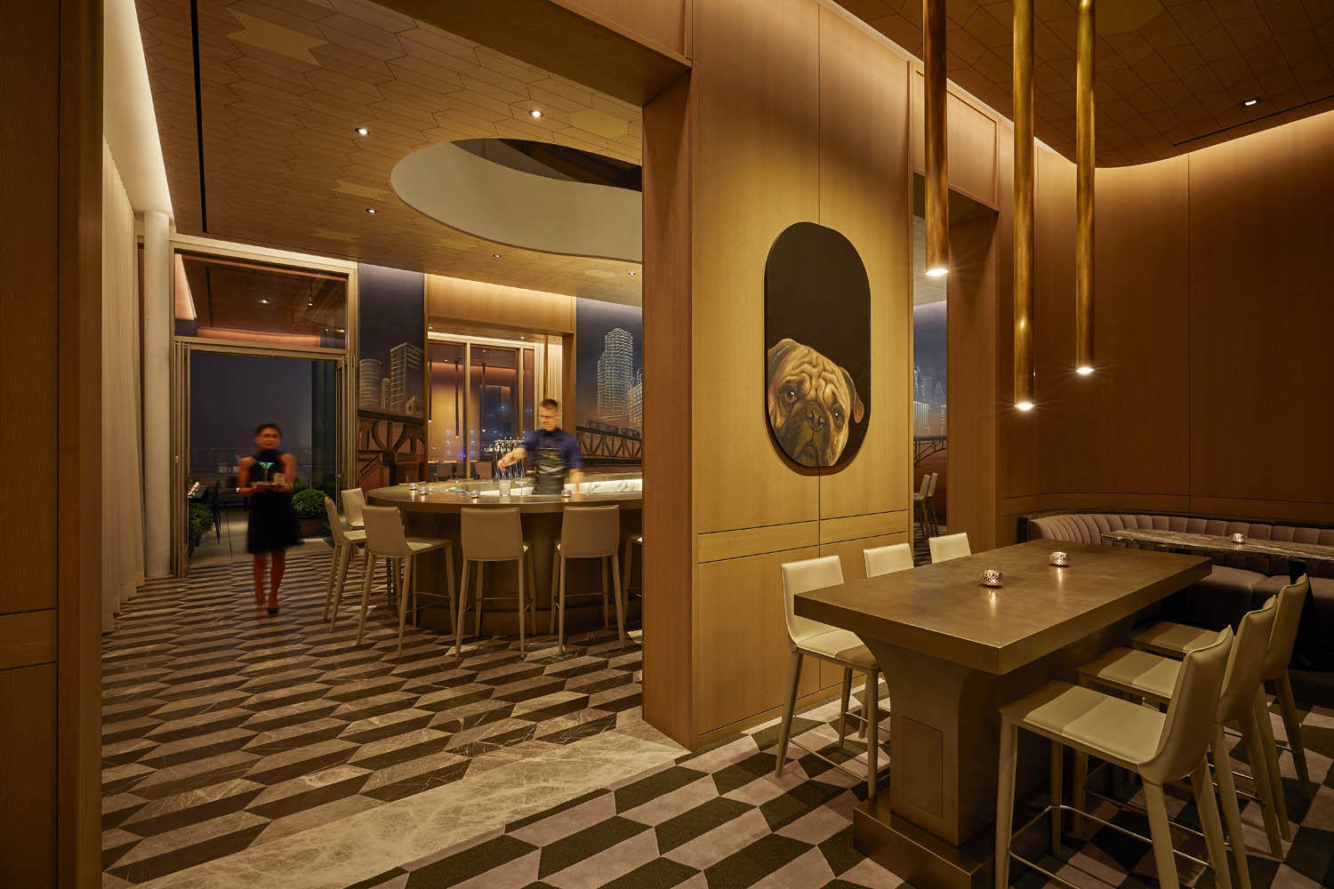 3-Z-Bar-at-The-Peninsula-Chicago_Interior-of-Z-Bar-at-The-Peninsula-Chicago-2 Z Bar at The Peninsula Chicago, lighting design by Schuler Shook