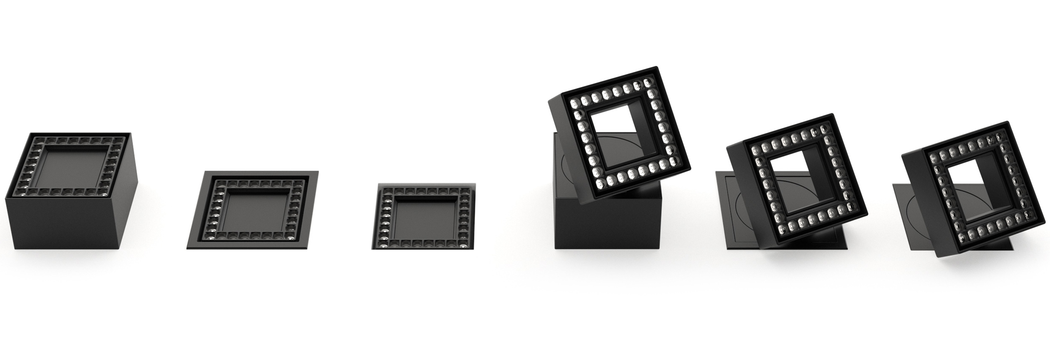 Stenos Square Micro-Optic Downlights