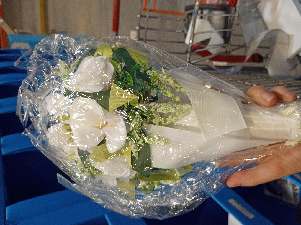 CYANLUX Wedding Bouquets for Bride Bridesmaid Bouquet Champagne White Artificial Roses Flowers for Wedding Valentine's Day Church Home Decoration (1#White)…