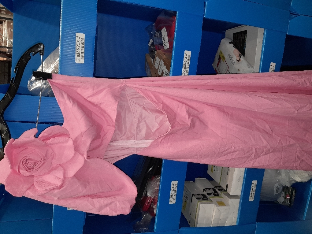 RanRui Women's 3D Flower Cut Out one Shoulder Elegant Wedding Guest Dresses Formal Dresses Size small