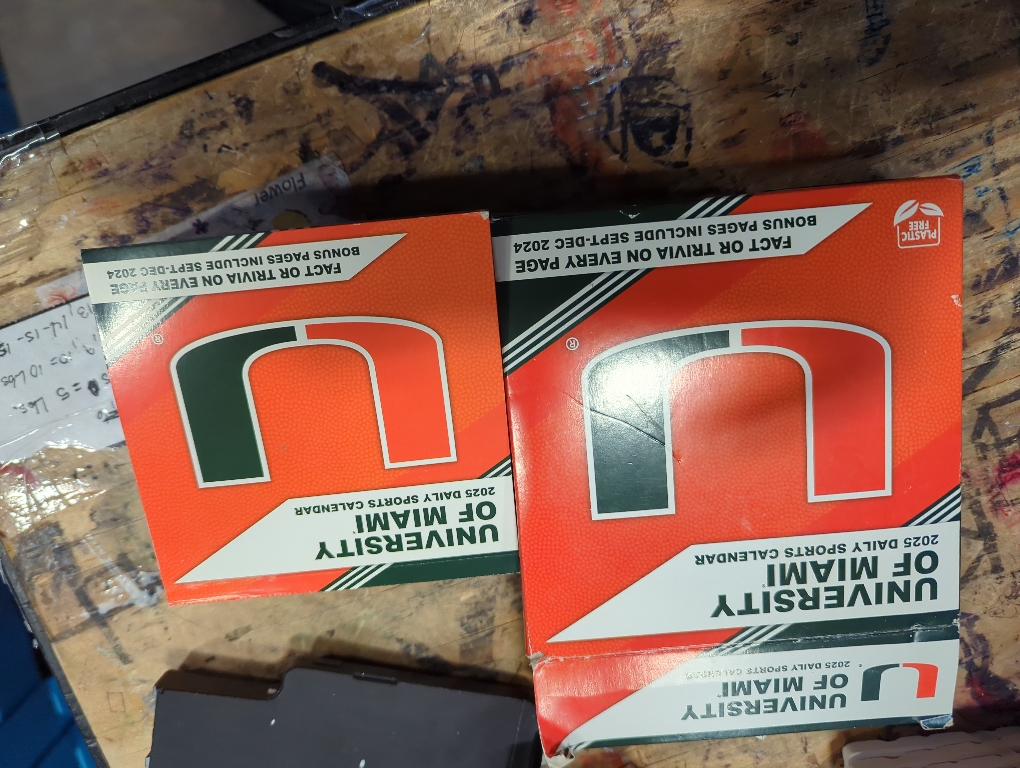2025 BOX CALENDAR MIAMI HURRICANES