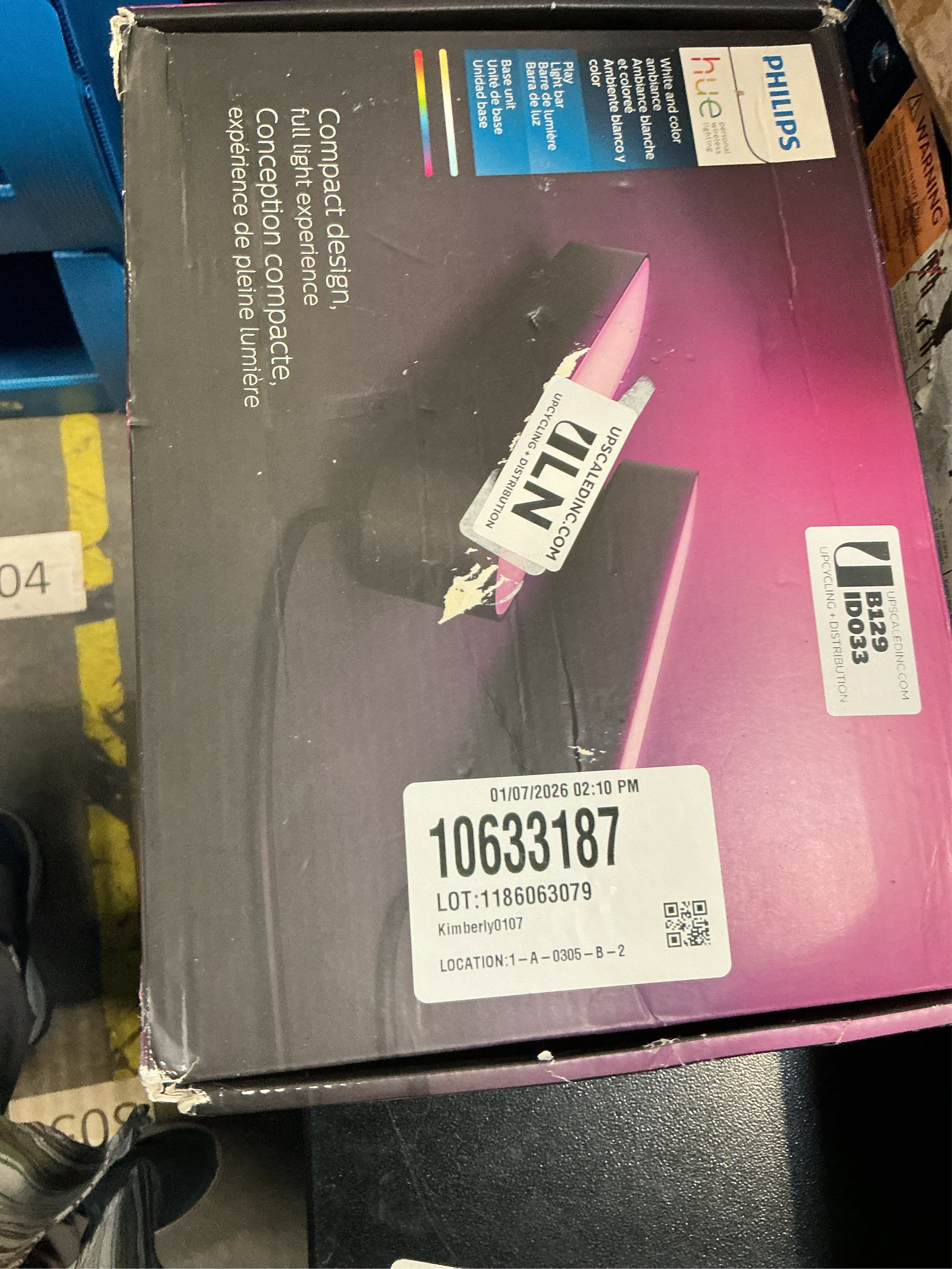 Philips - Geek Squad Certified Refurbished Hue Play White & Color Ambiance Smart LED Bar Light (2-Pack) - Multicolor