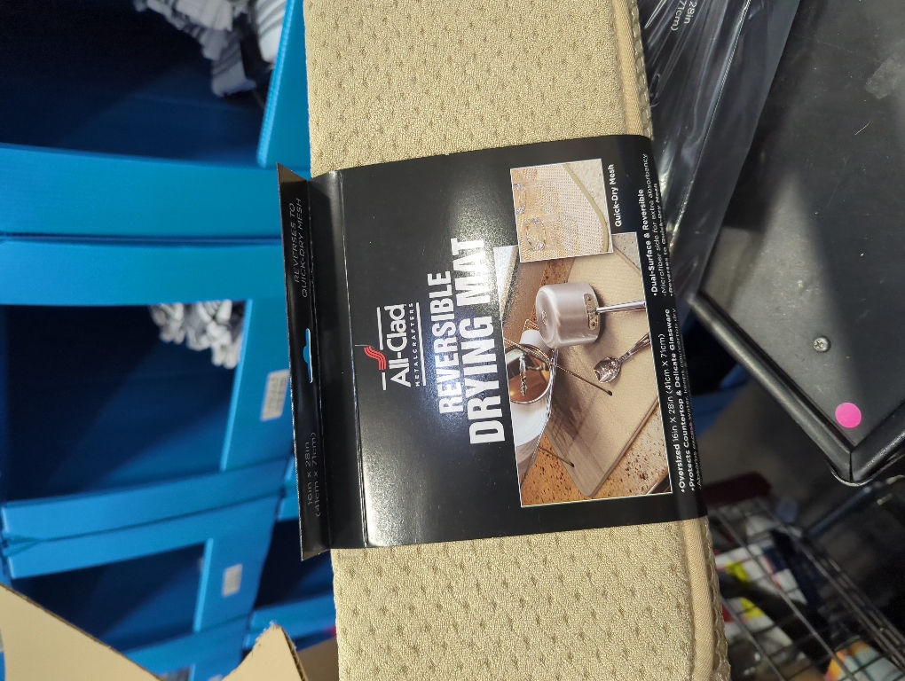 All-Clad Premium Reversible Dish Drying Mat for Kitchen: 16 x 28 Ultra-Absorbent, Long-Lasting, No Condensation, and Oversized for Large Pots and Pans - 2 Pack, Cappuccino