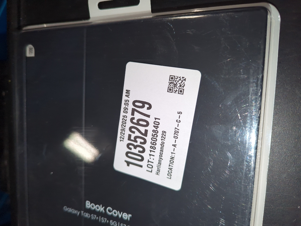 SAMSUNG Galaxy Tab S7 FE Book Cover, Protective Tablet Case w/ 2 Viewing Angles, Magnetic Design, S Pen Holder, Slim, Lightweight, US Version, Mystic Black